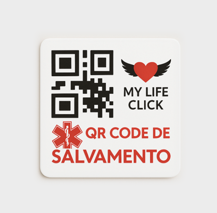 Adesivo Mylifeclick com QR Code