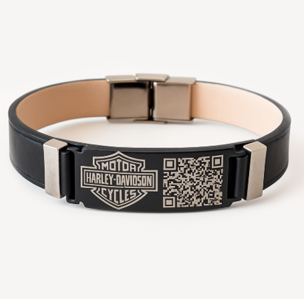 Pulseira Harley Davidson com QR Code