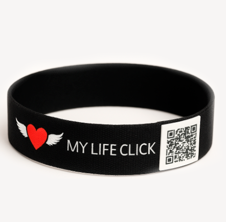 Pulseira Básica com QR Code